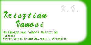 krisztian vamosi business card